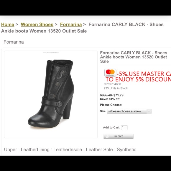 fornarina shoes outlet